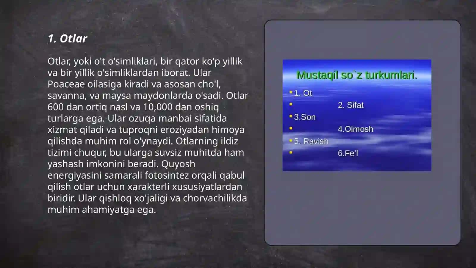 Soʻz turkumlari 3