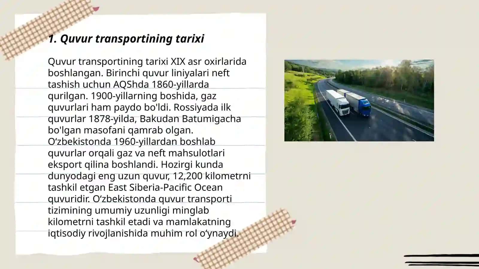 Quvur transporti 3