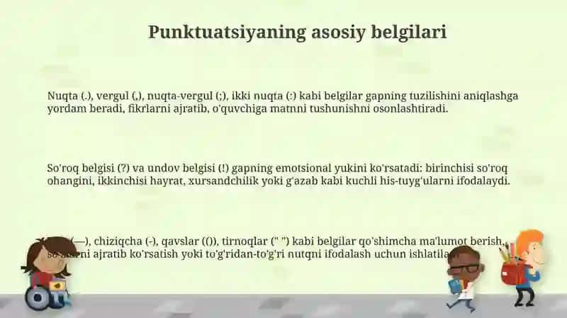 Punktuatsiya 3