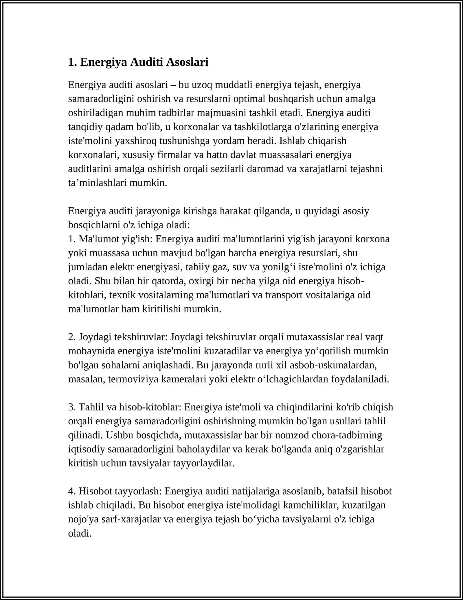 SANOAT KORXONALARINI ENERGIYA AUDITI 3
