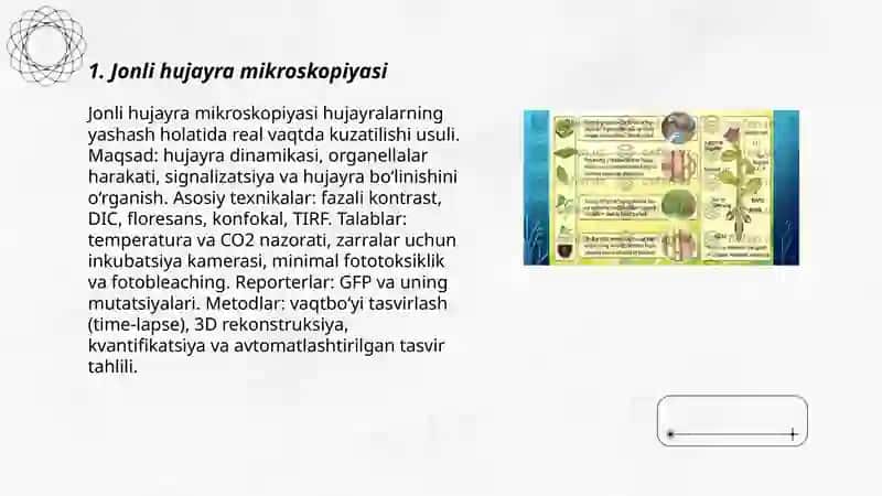 Jonli hujayra mikroskopiyasi 3