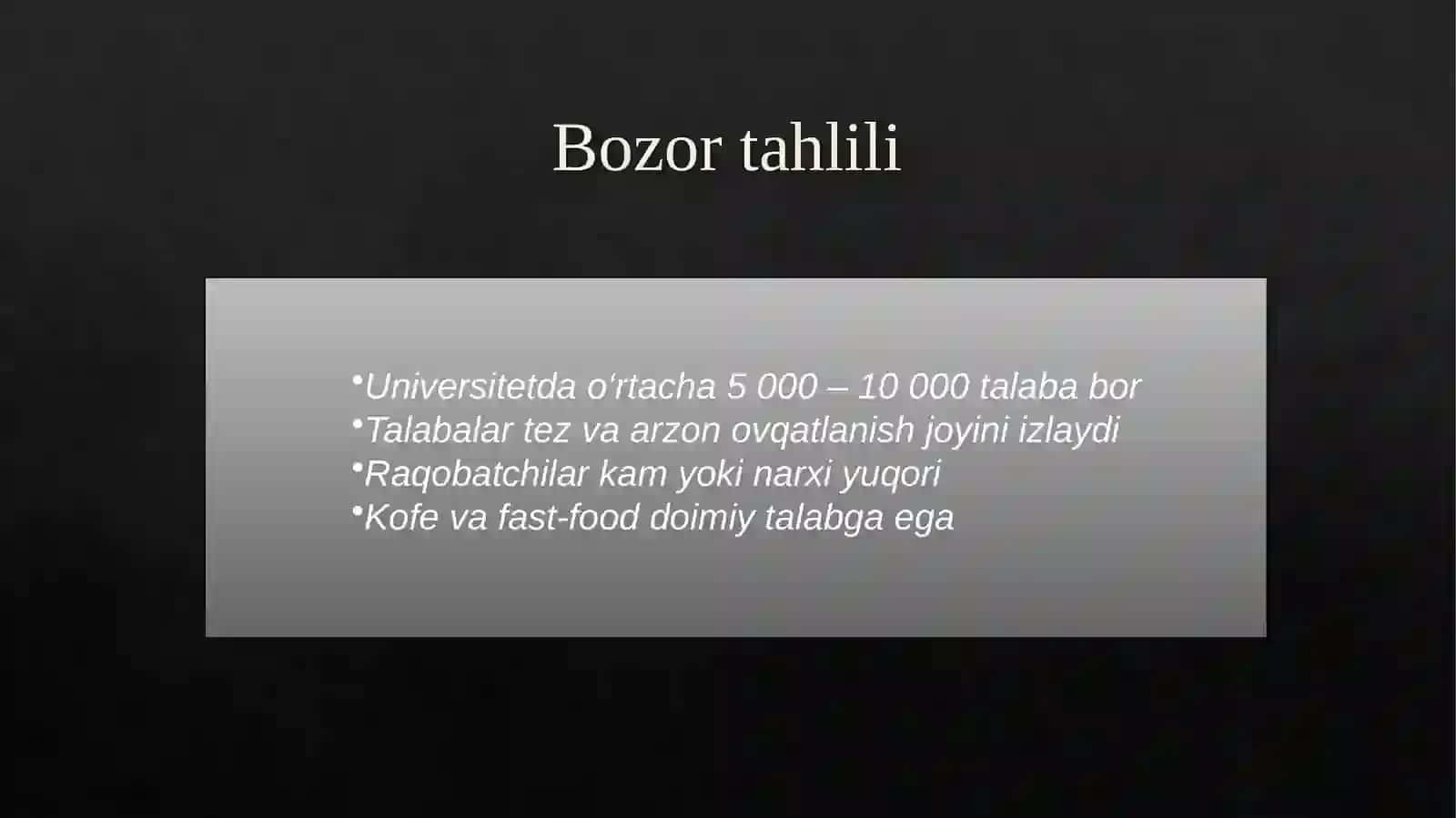 "Coffee Time" MiniKafeBiznesLoyihasi 3