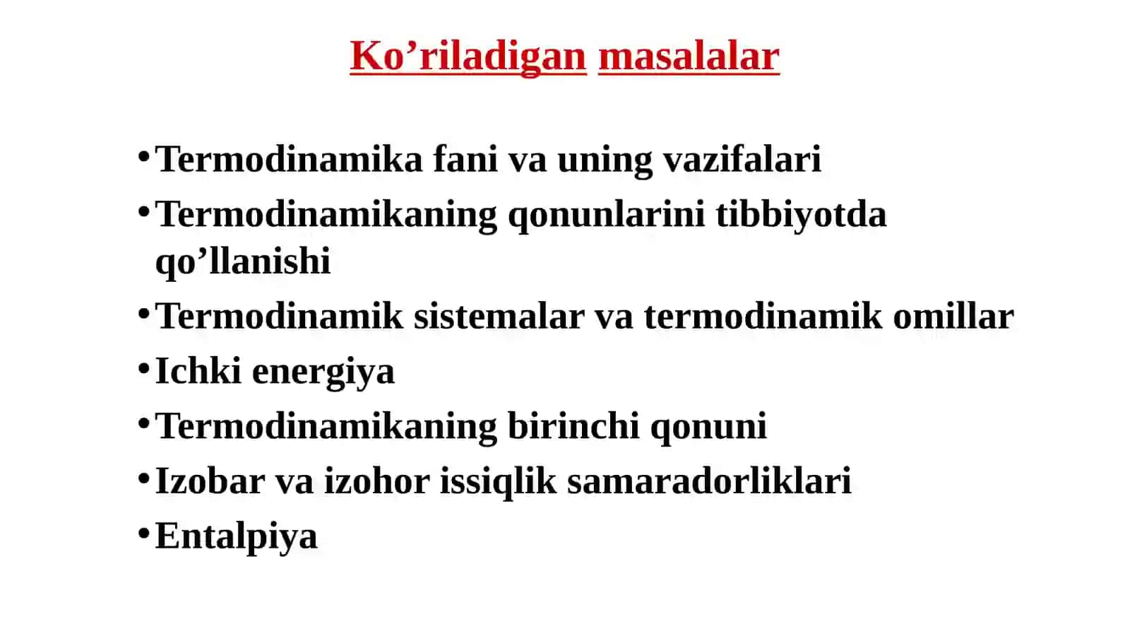 Termodinamika va Kimyoviy reaksiyalar kinetikasi 3