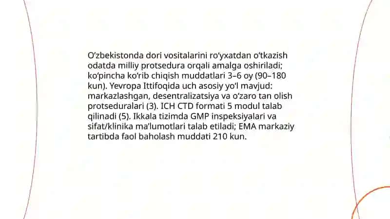 O’zbekiston va Evropa Ittifoqidagi farmatsevtika tizimi 3