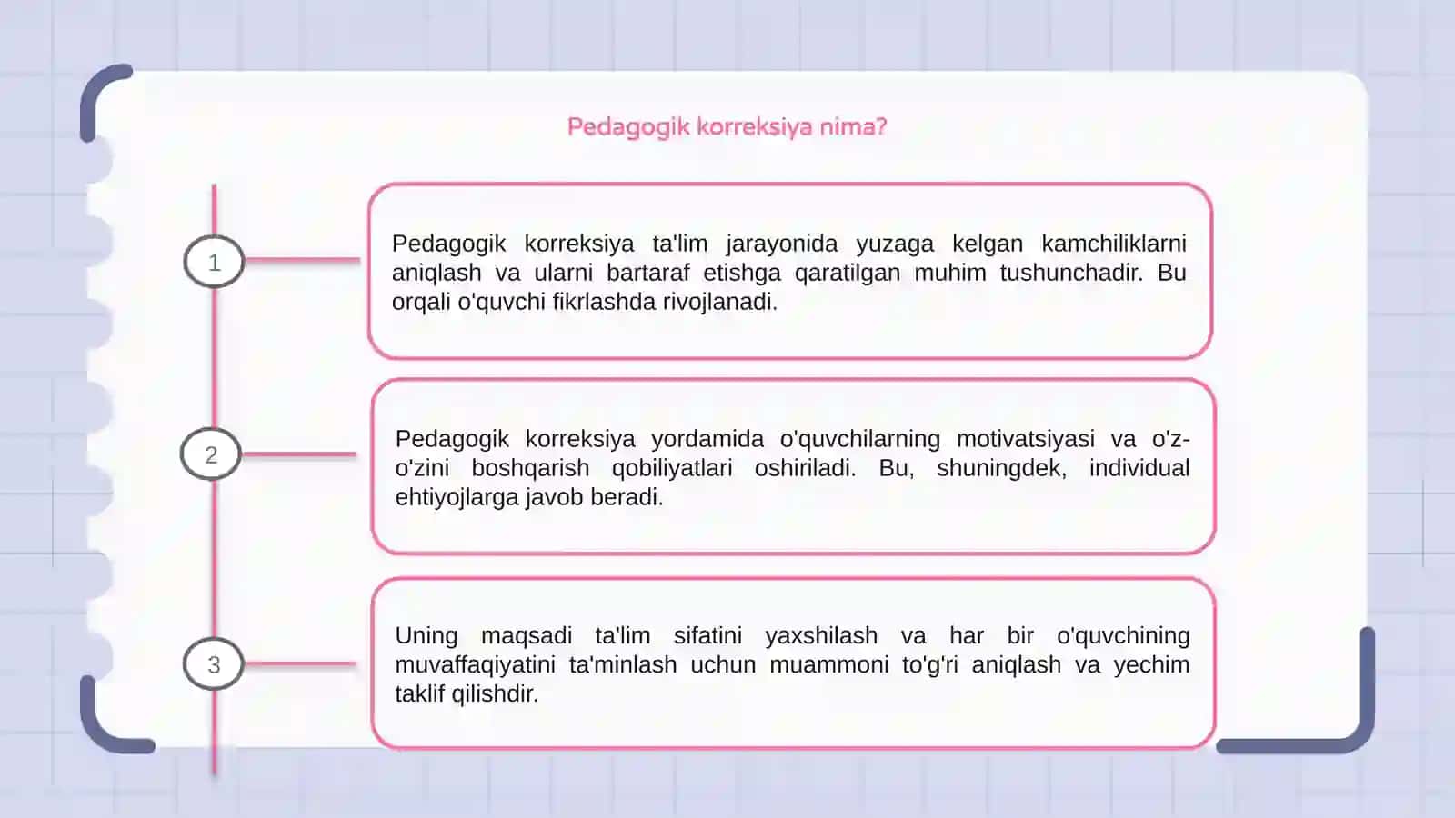 Pedagogik korreksiya haqida tushuncha 3