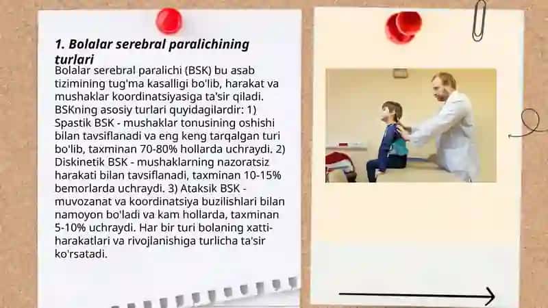 Bolalar serebral paralichi (BSK) 3