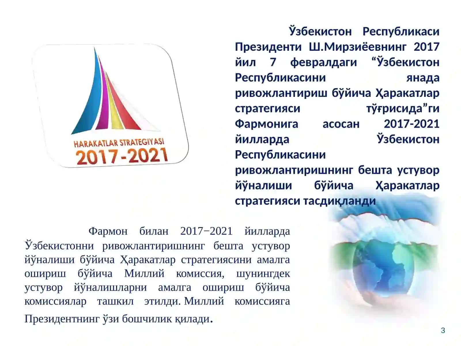 ХАРАКАТЛАР СТРАТЕГИЯСИ 3