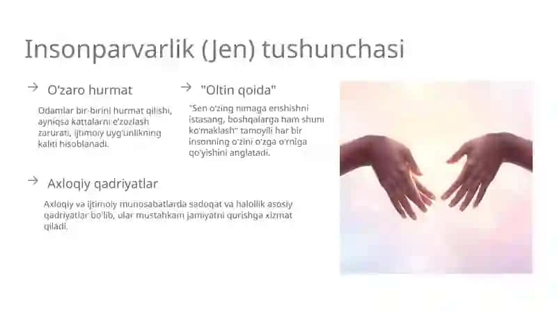 Konfutsiylikdinining asosiy gʻoyalari 3