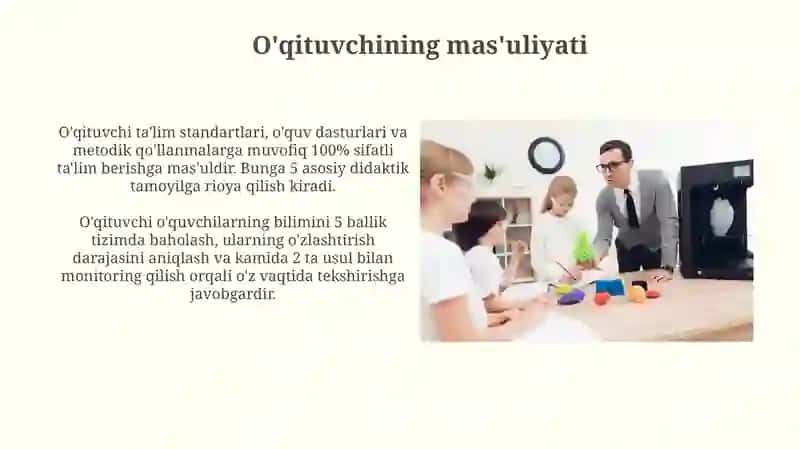 O'qituvchining mas'uliyati 3