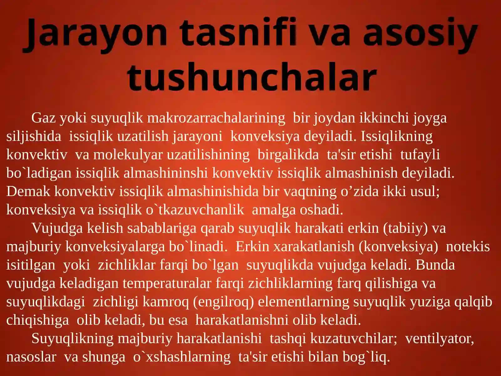 Konvektiv issiqlik almashinuvi 3