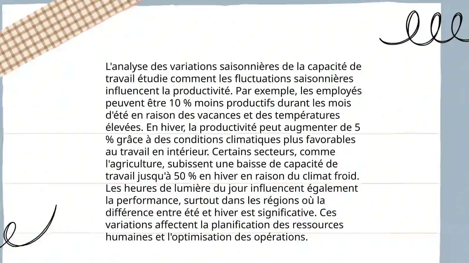 Déterminer le changement de capacité de travail 3