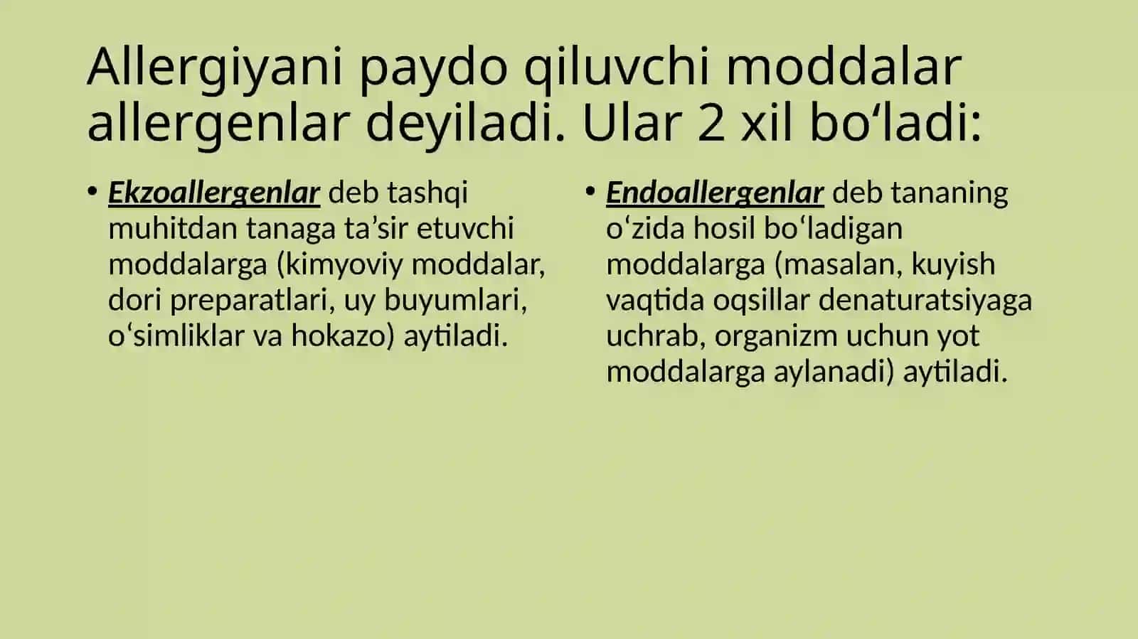 Allergiyaga qarshi vositalar 3