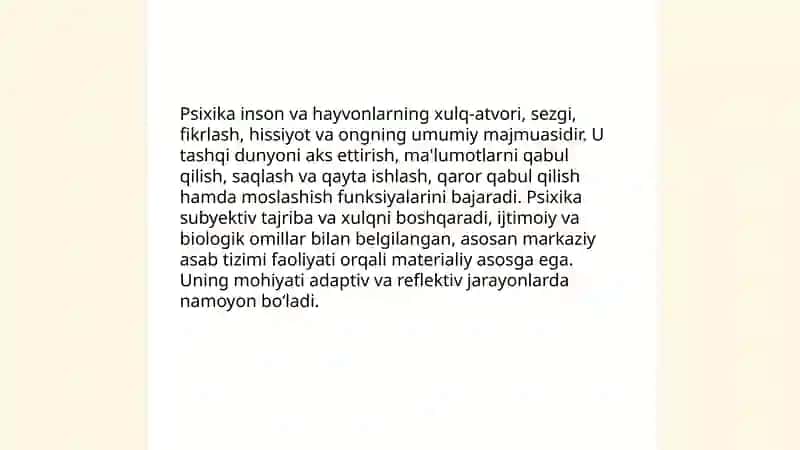 Psixika haqida tushuncha 3