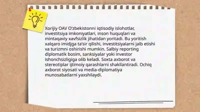 XORIJIY OMMAVIY AXBOROT VOSITALARINING MEDIA MAKONIDAGI O‘RNI 3