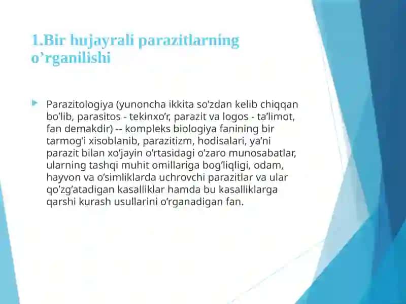 Kasallik qo’zg’atuvchi bir hujayralilar 3
