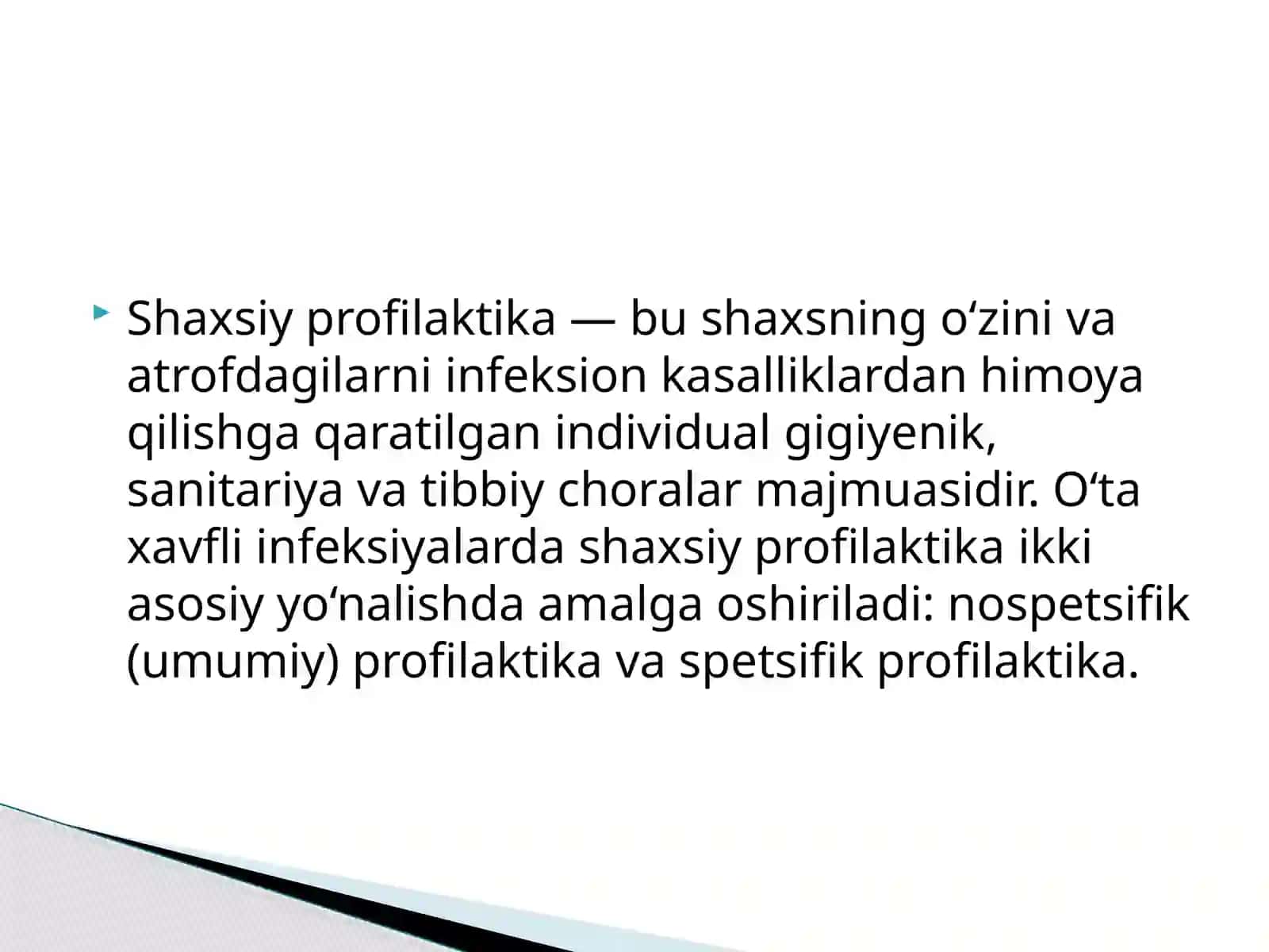 O'ta xavfli yuqumli kasalliklarda shaxsiy profilaktika 3
