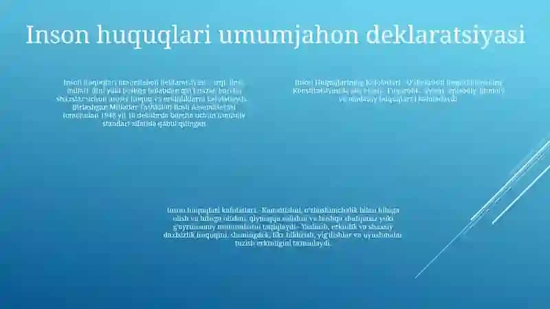 Inson Huquqlarining Kafolatlari 3
