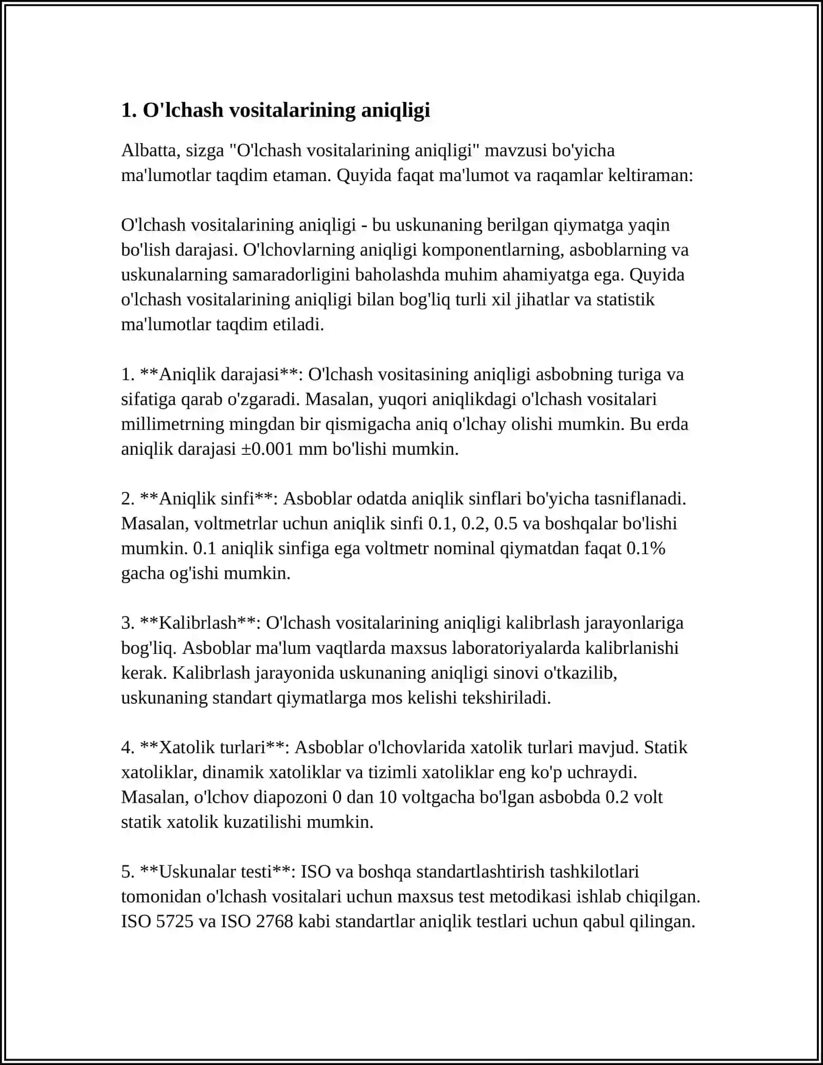 ULCHASH VOSITALARINING METROLOGIK XARAKTERISTIKASI 3