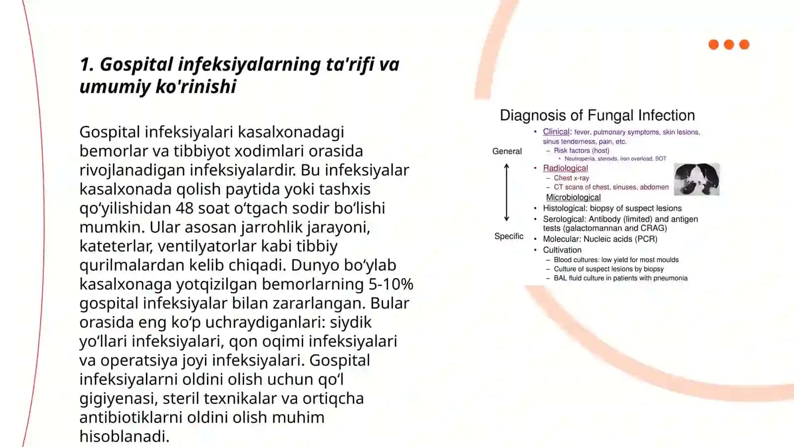 Gospital infeksiyalarning ta'rifi va umumiy ko'rinishi 3