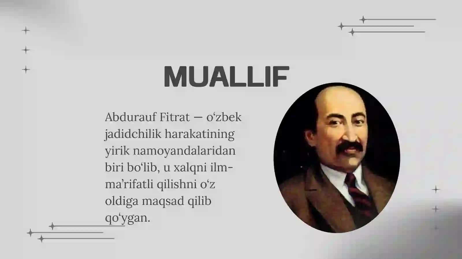 Abdurauf Fitratning "Muxtasar islom tarixi" risolasi 3