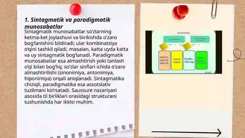 Til birliklari orasidagi munosabatlar 3