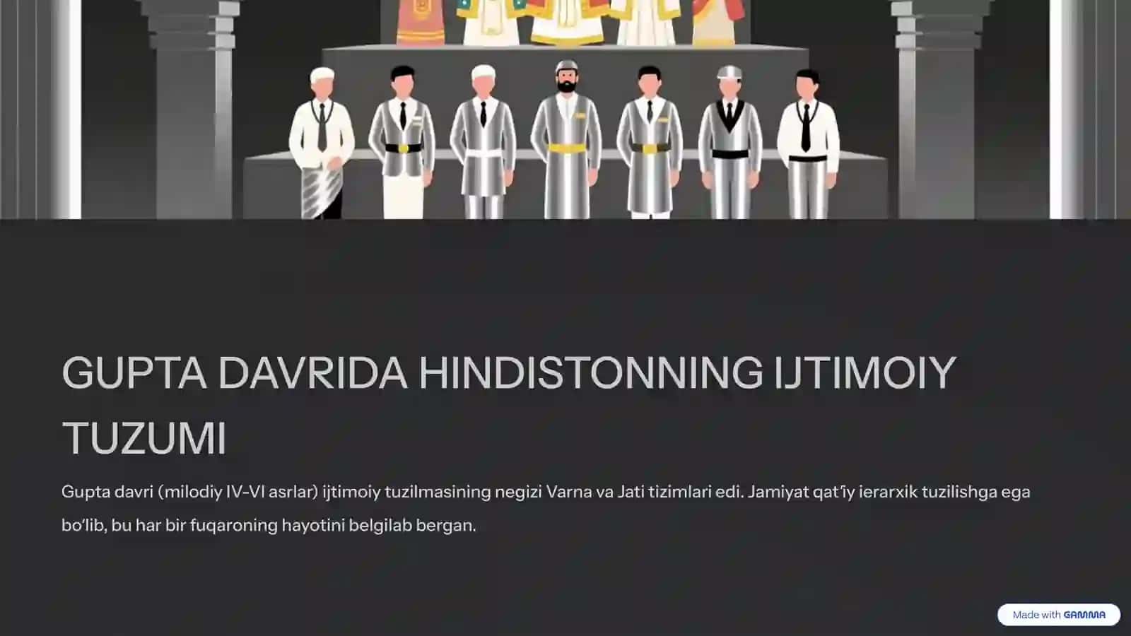 ILK OʻRTA ASRLARDA HINDISTON: GUPTA DAVRINING YUQORI CHOʻQQISI 3