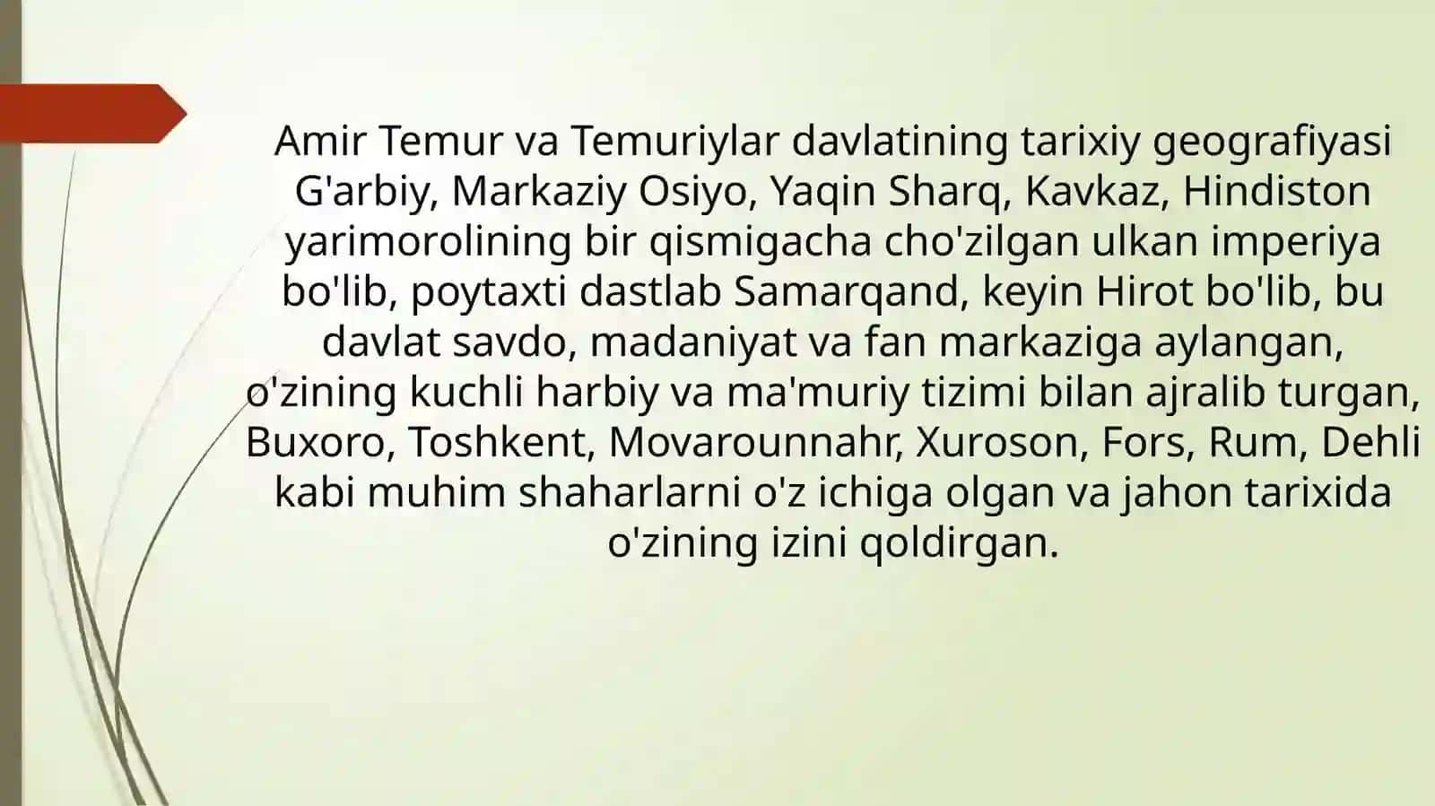 Amir Temur va temuriylar davlati tarixiy geografiyasi 3