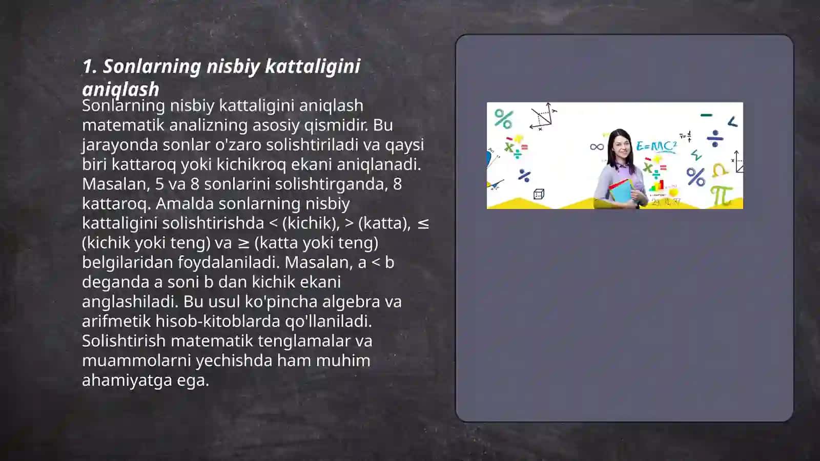 Sonlarbilan ishlash 3