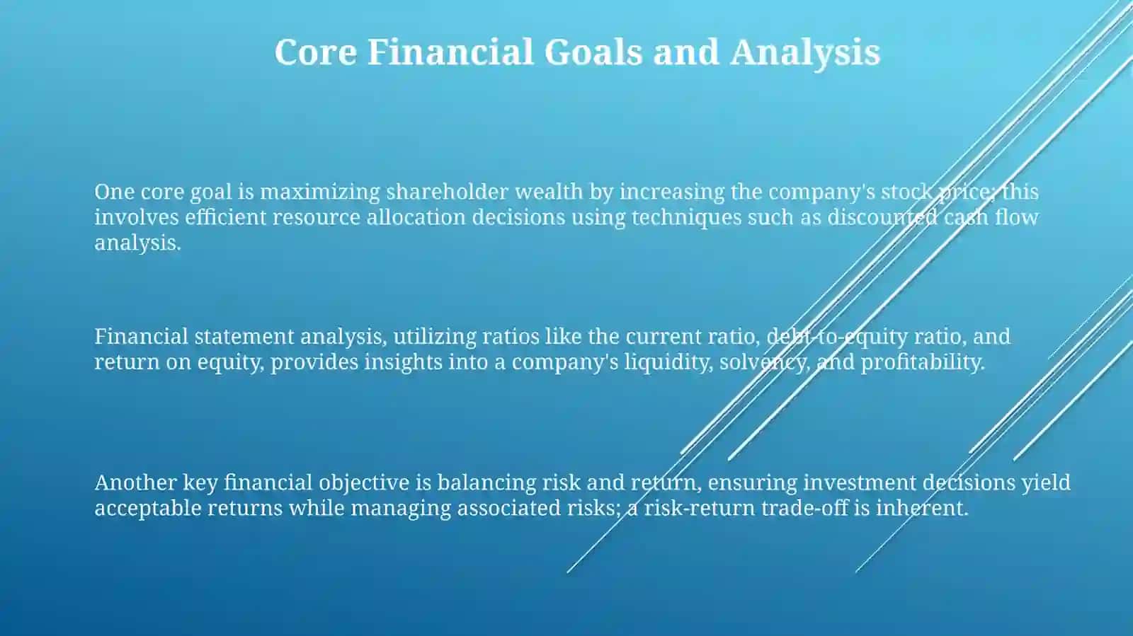 Key consepts of financial management 3
