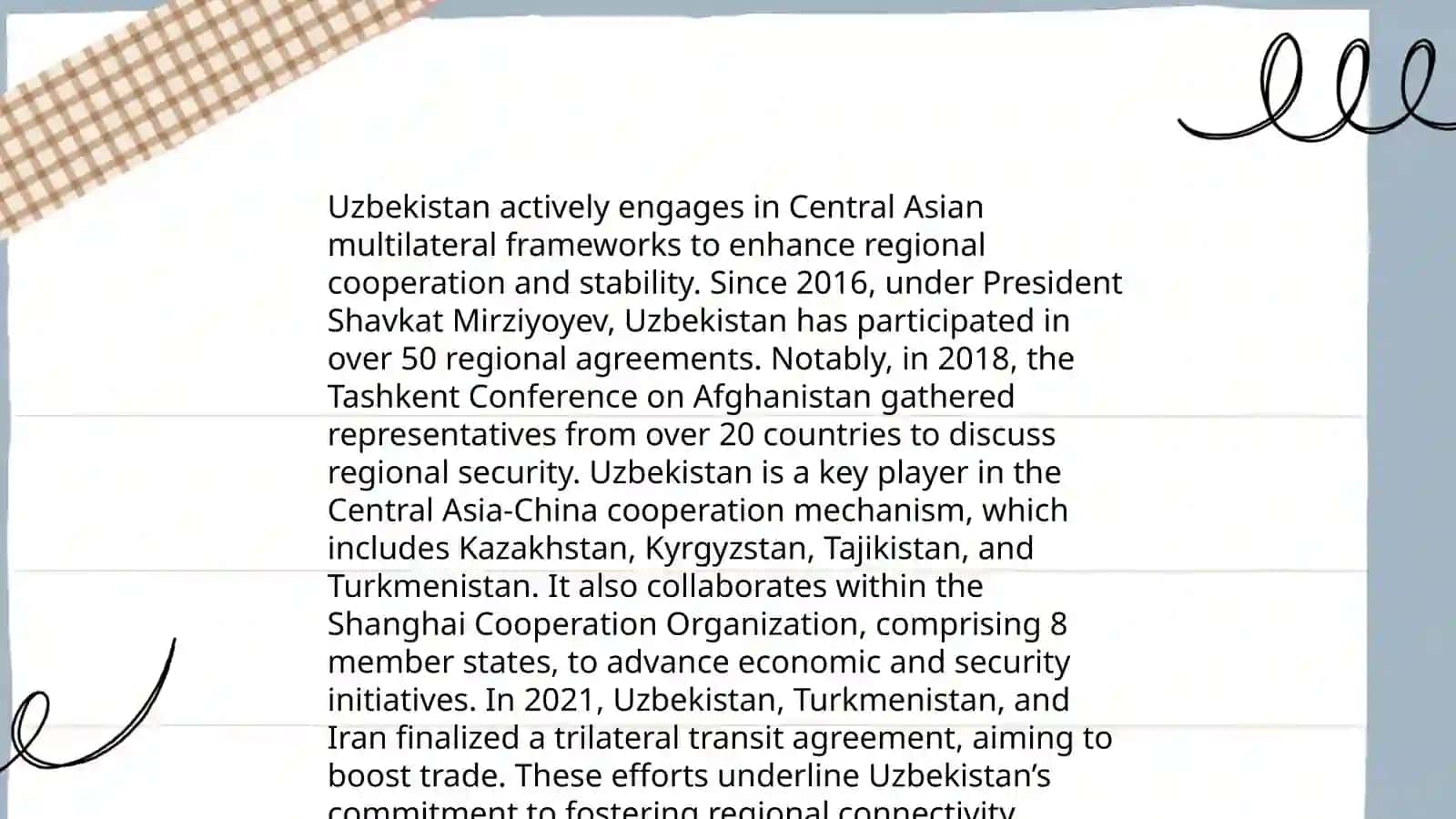 Uzbekistan's Foreign Policy in Central Asia 3