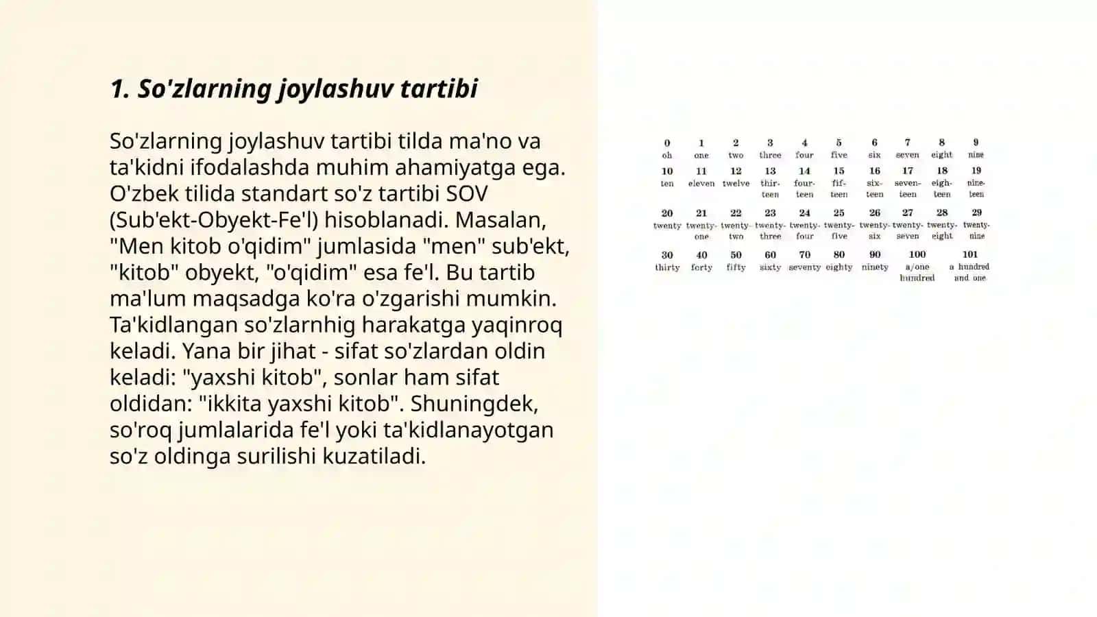 Sintaktik uslubiyat(so'z tartibi undalmalarning uslubiy xususiyatlari) 3