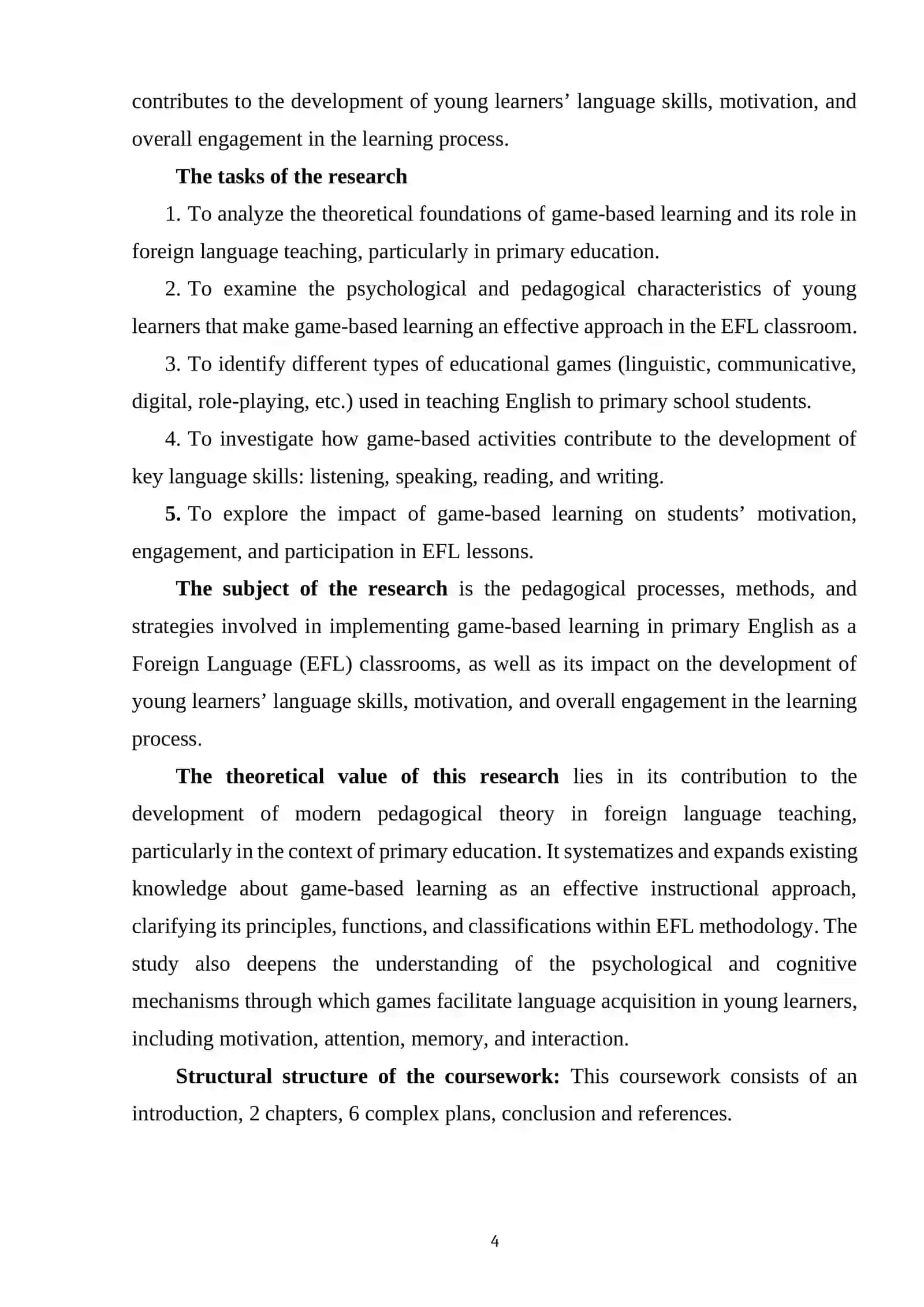 GAME-BASED LEARNING IN THE PRIMARY EFL CLASSROOM 3