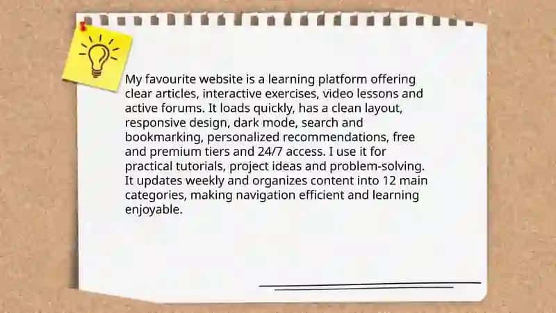 My favourite website 3