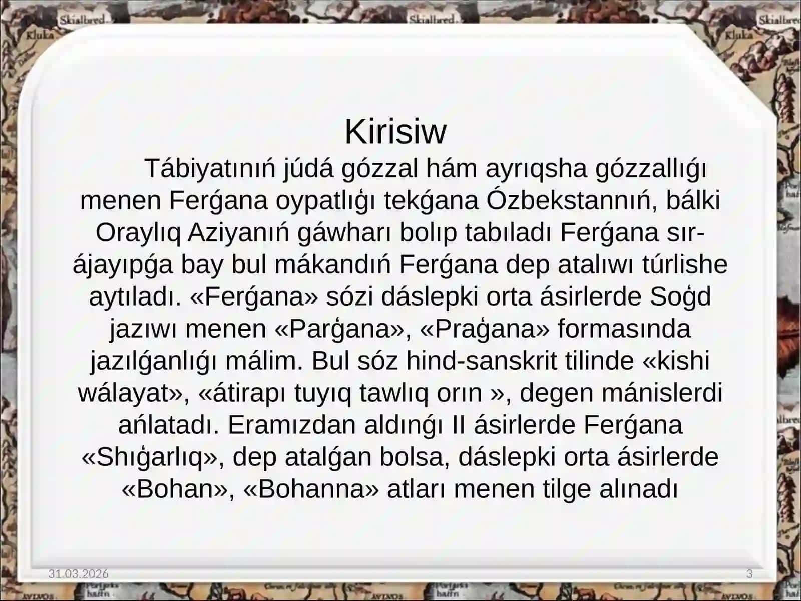 Ferǵana erte orta asirler dawiri estelikleri 3