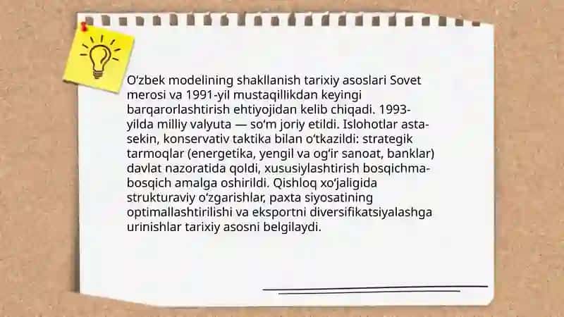 Oʻzbek modelining bozor iqtisodiyoti 3