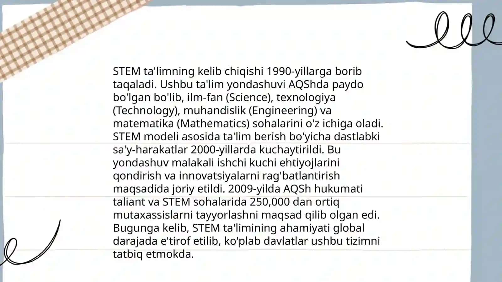 STEM va STEMning rivojlanishi 3