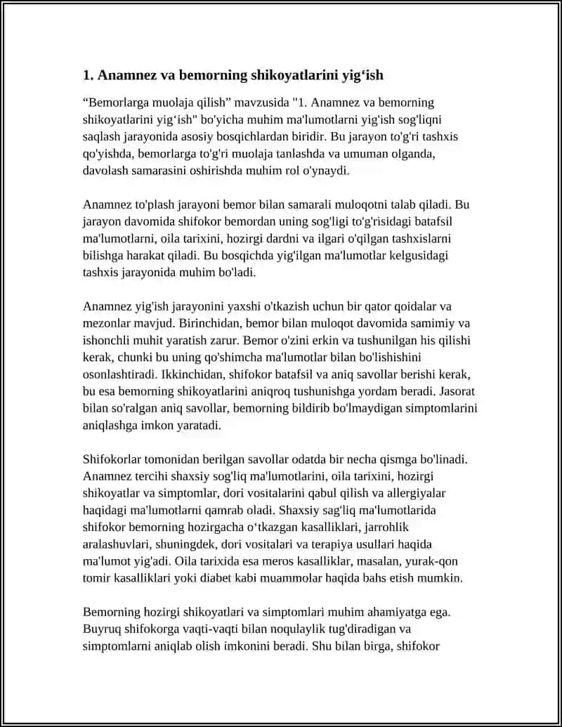 BEMORLARGA MUOLAJA QILISH 3