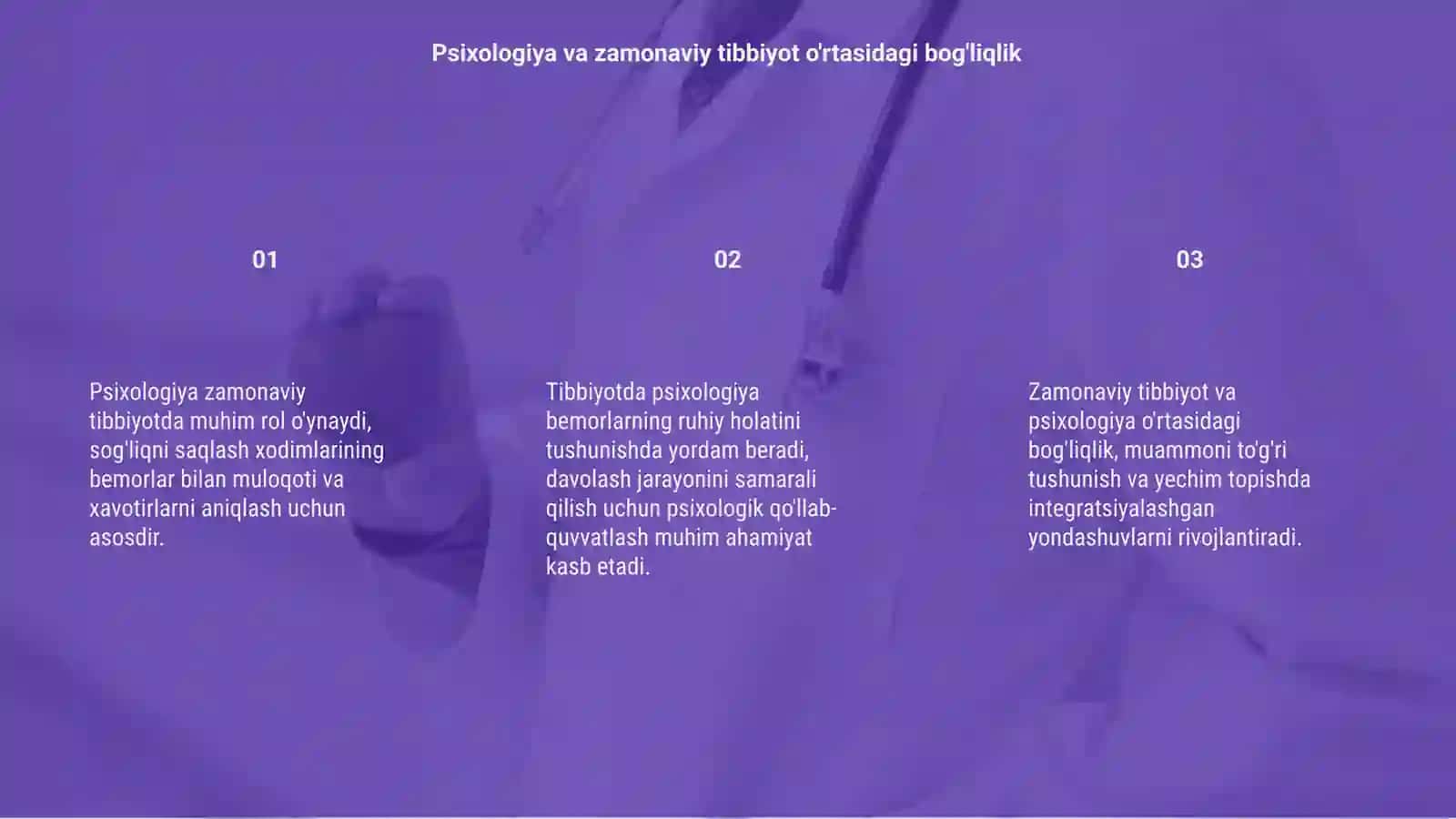Psixologiya va Zamonaviy Tibbiyot 3