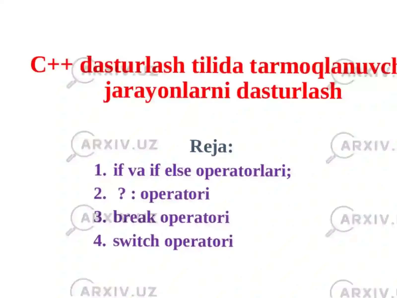 Zamonaviy dasturlash tilida tayyorlangan taqdimoti 3