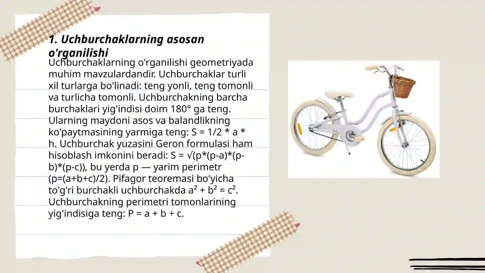 Pifagor teoremasining tadbiqlari 3