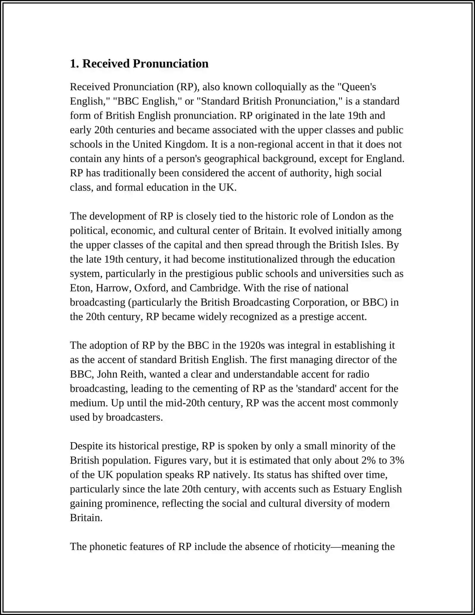 TYPES OF ENGLISH PRONOUNTATION 3