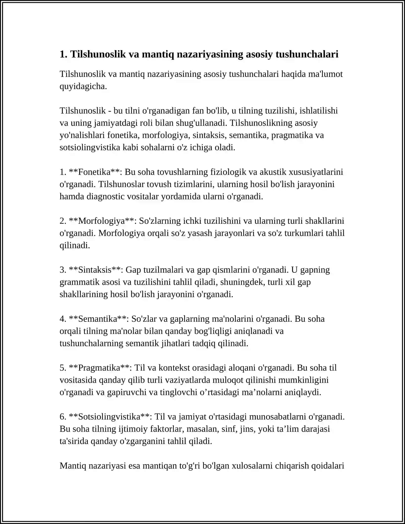 TILSHUNOSLIK VA MANTIQ 3