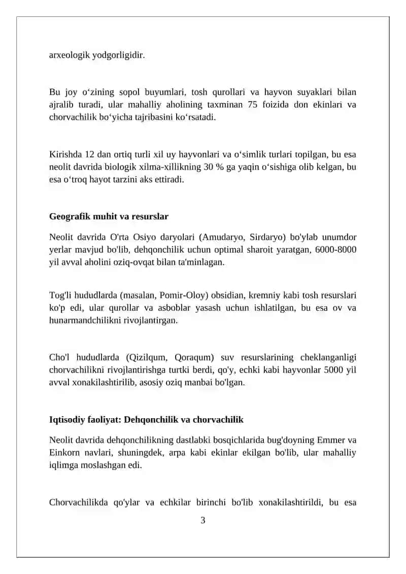 Neolit davri lokal madaniyat 3