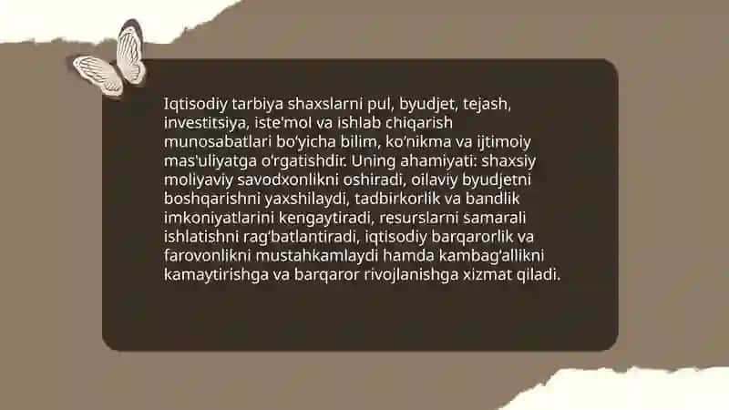 Iqtisodiy tarbiya 3