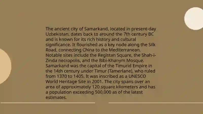 Historical cities of Uzbekistan 3