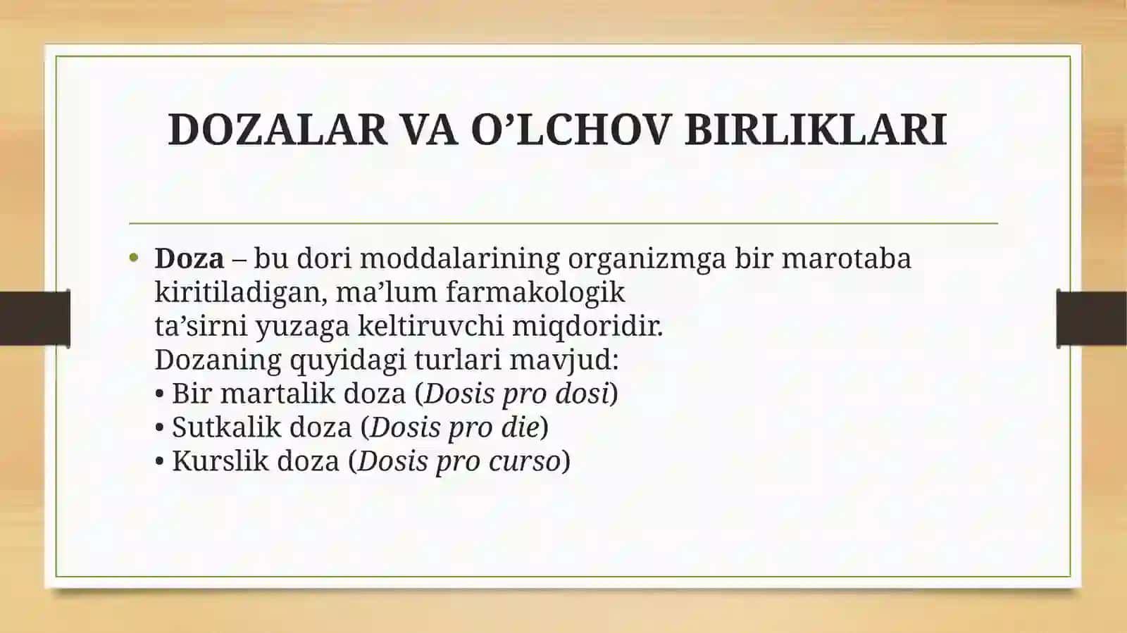 Farmakologiya fanidan tayyorlagan mustaqil ish 3