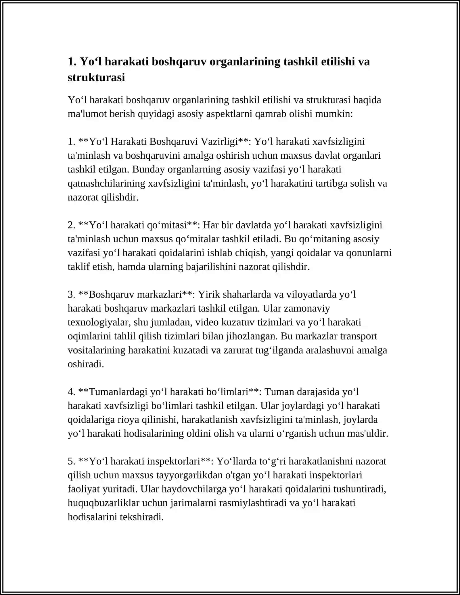 YO‘L HARAKATI BOSHQARUV OʻRGINLARI 3