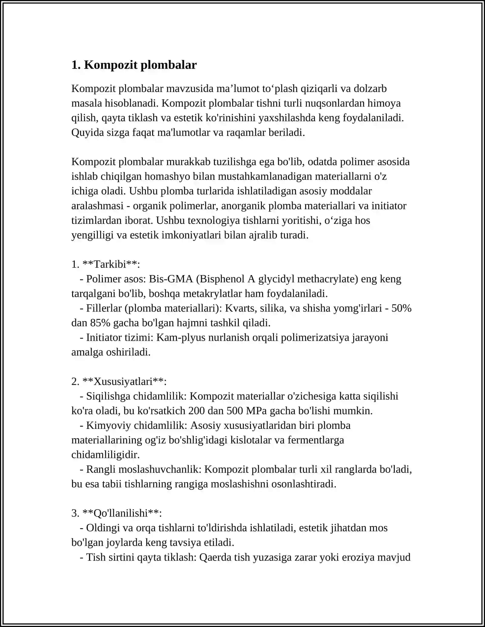 Kompozit plombalar 3