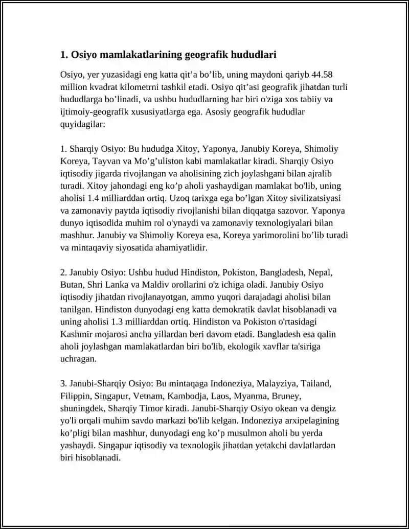 OSIYO MAMLAKATLARI 3