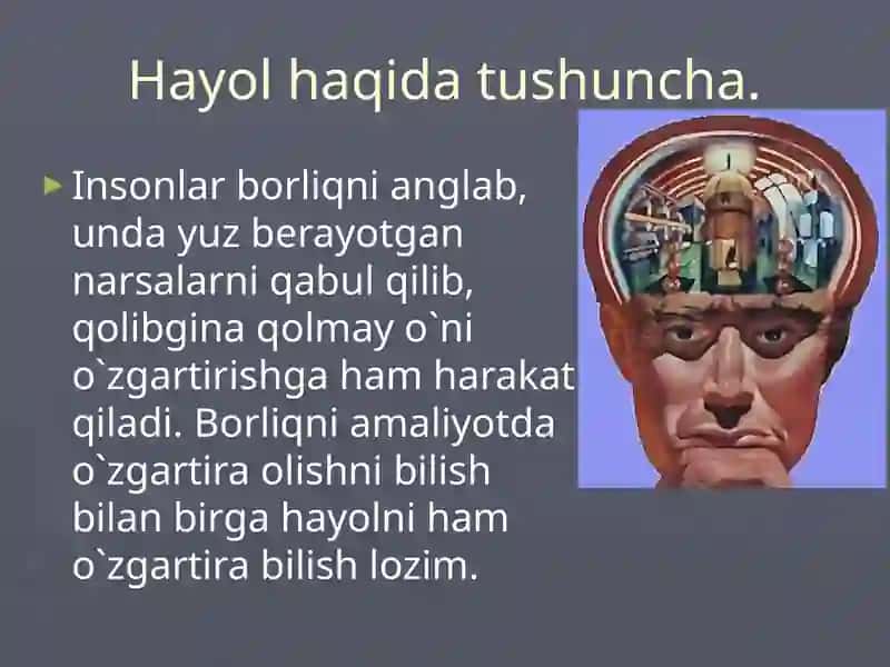 Hayol haqida tushuncha 3
